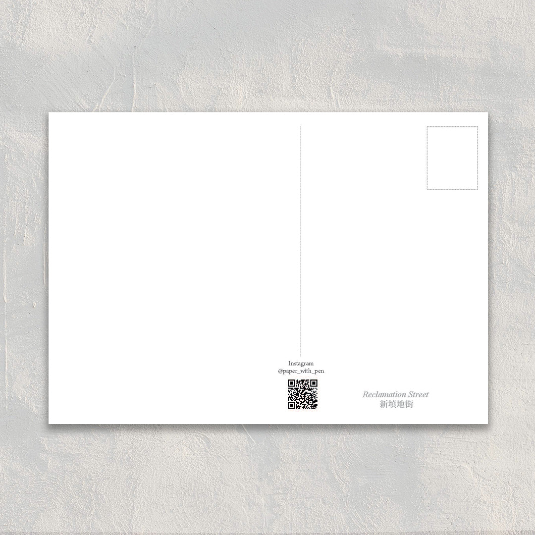 A6 Hand-Drawn Postcard : Yau Ma Tei Fruit Market