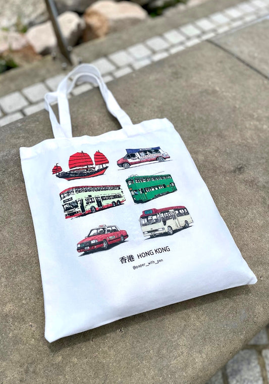 Hong Kong Transport Tote Bag