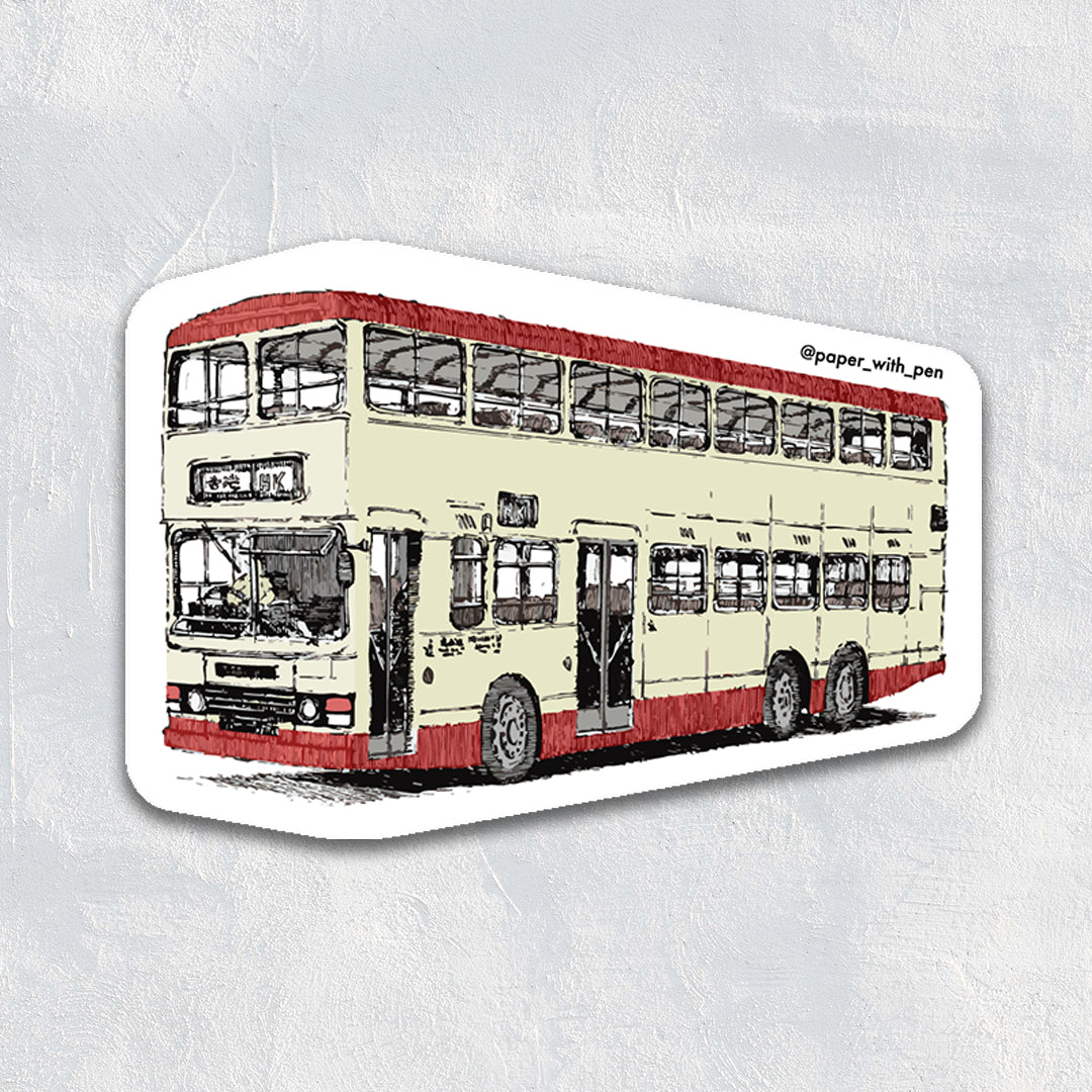 Hong Kong Transport Magnet: Double-decker Bus
