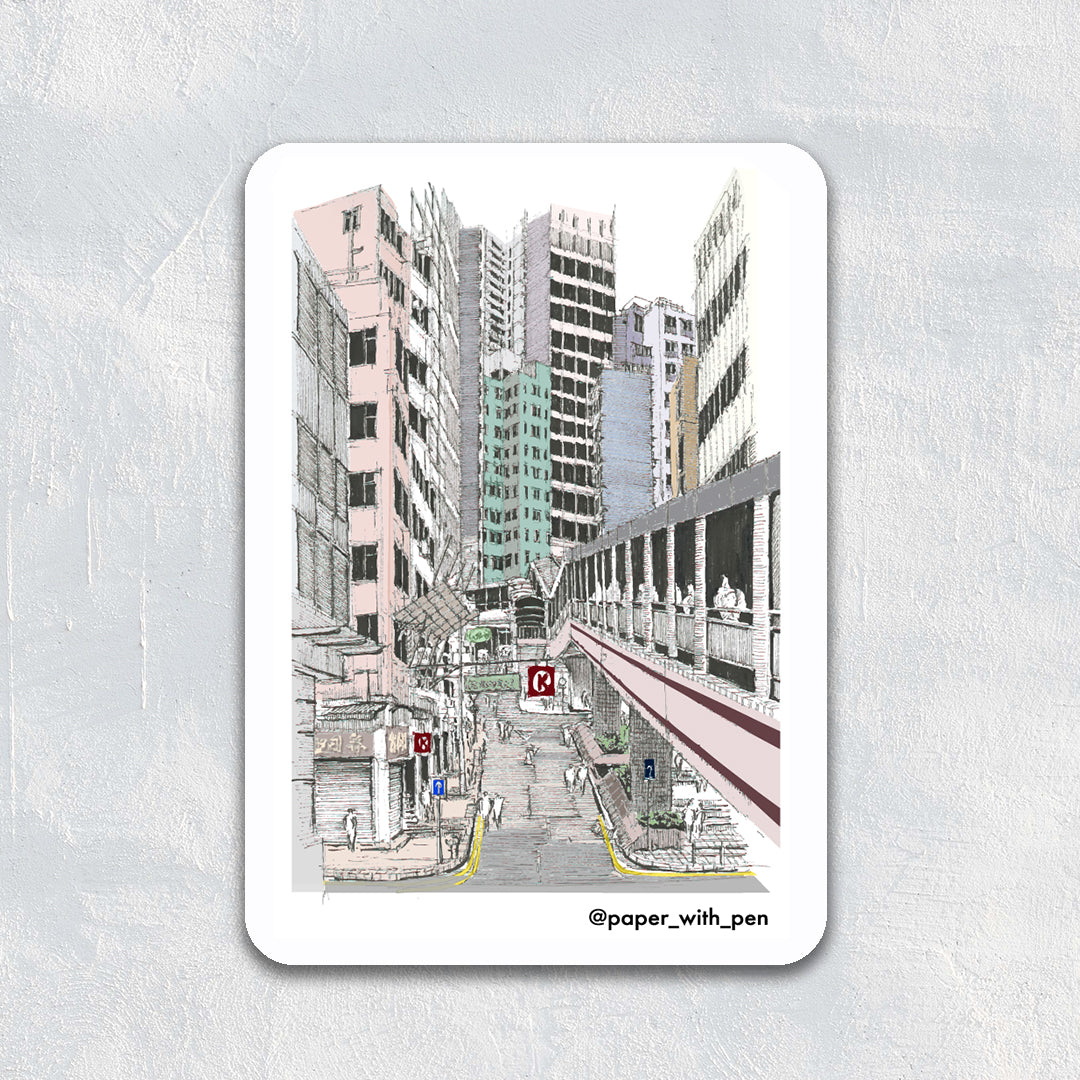 Hong Kong Streetscape Magnet: Central