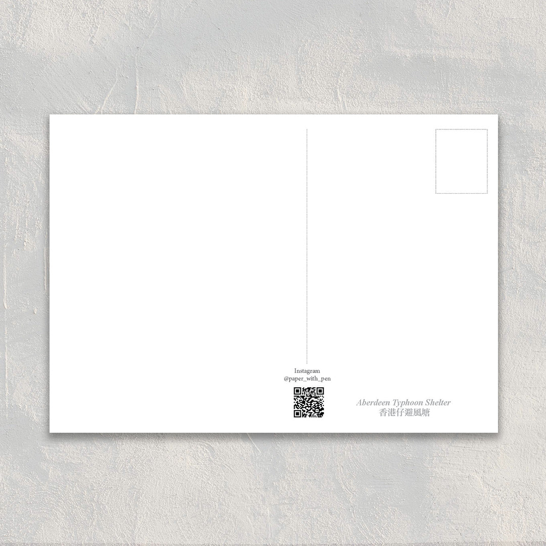 A6 Hand-Drawn Postcard : Aberdeen