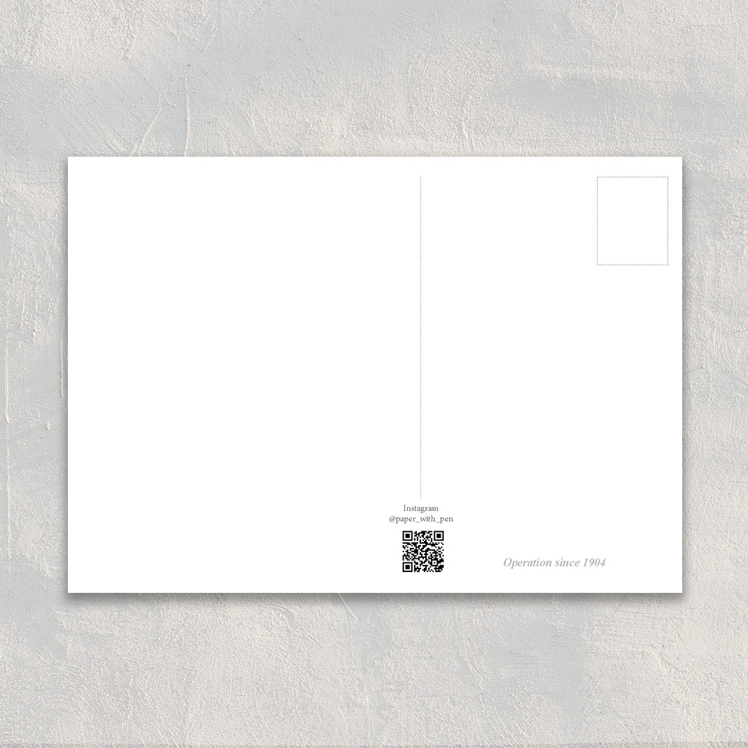 A6 Hand-Drawn Postcard :  Tram