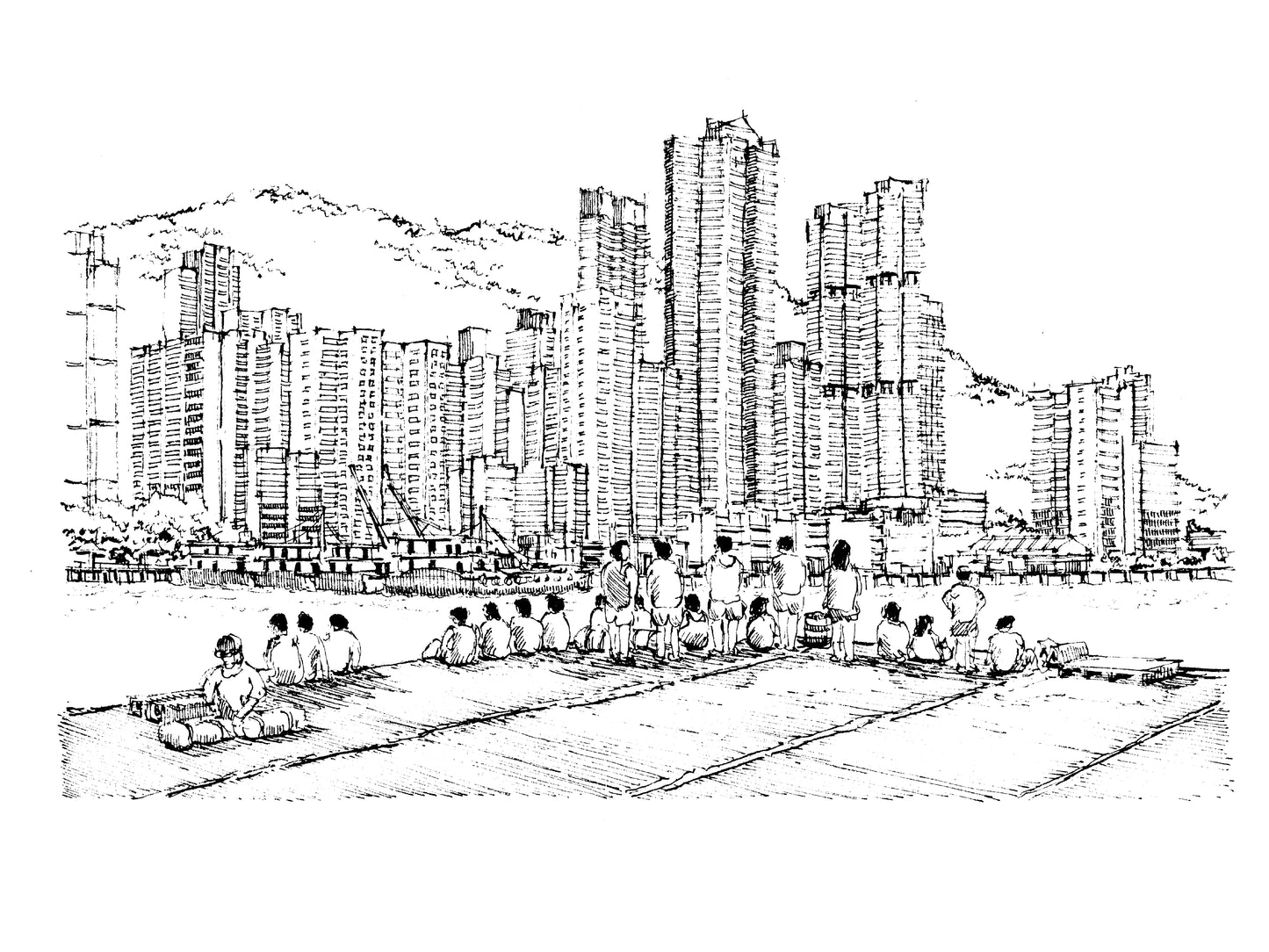 堅尼地城海旁 （原畫）