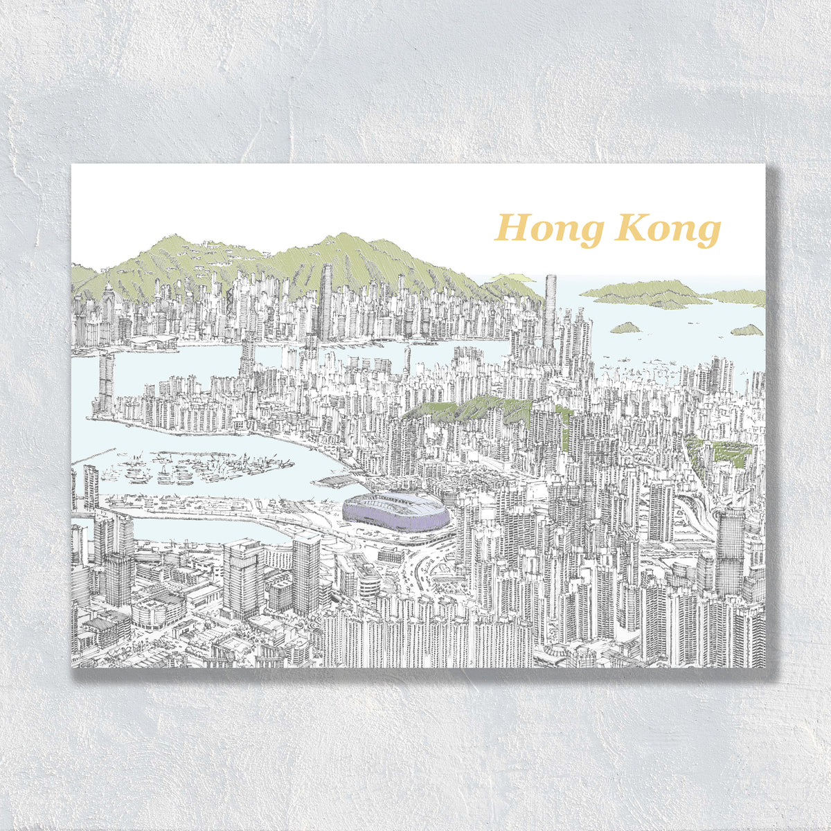 Greeting Card : Hong Kong