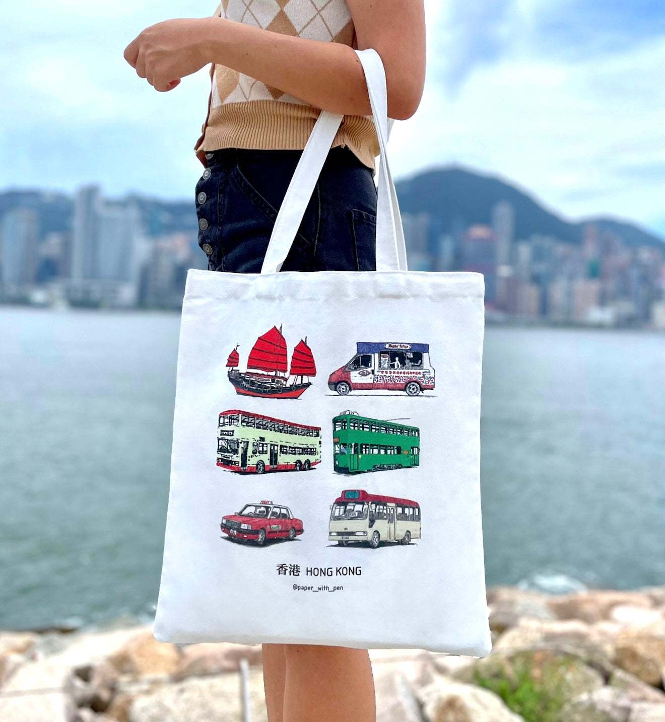 Hong Kong Transport Tote Bag