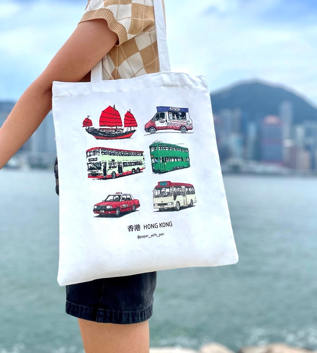 Hong Kong Transport Tote Bag