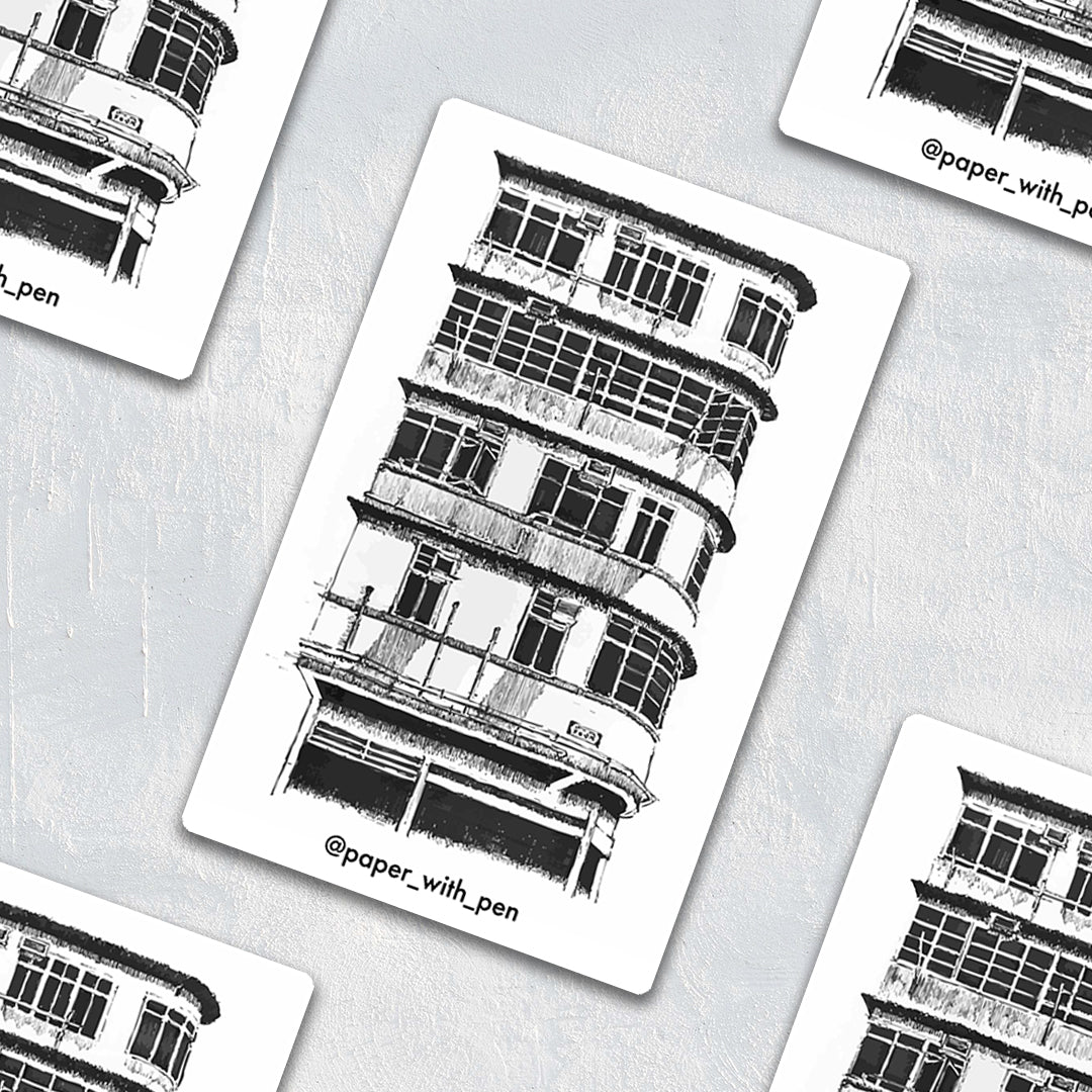 Hand Drawn Sticker: To Kwa Wan Tong Lau