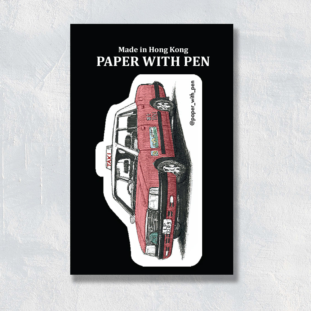 Hand Drawn Sticker: Taxi