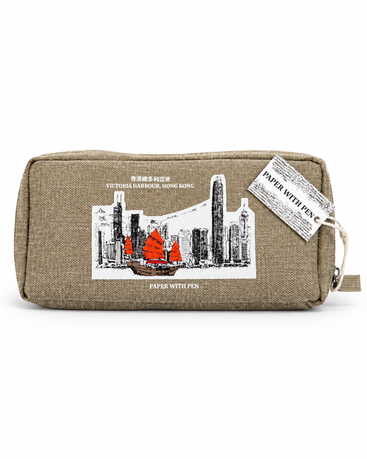 Hong Kong Peak + Victoria Harbour Zip Pouch