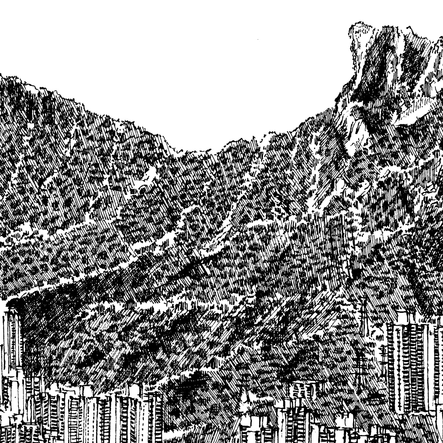 獅子山下俯瞰（原畫）