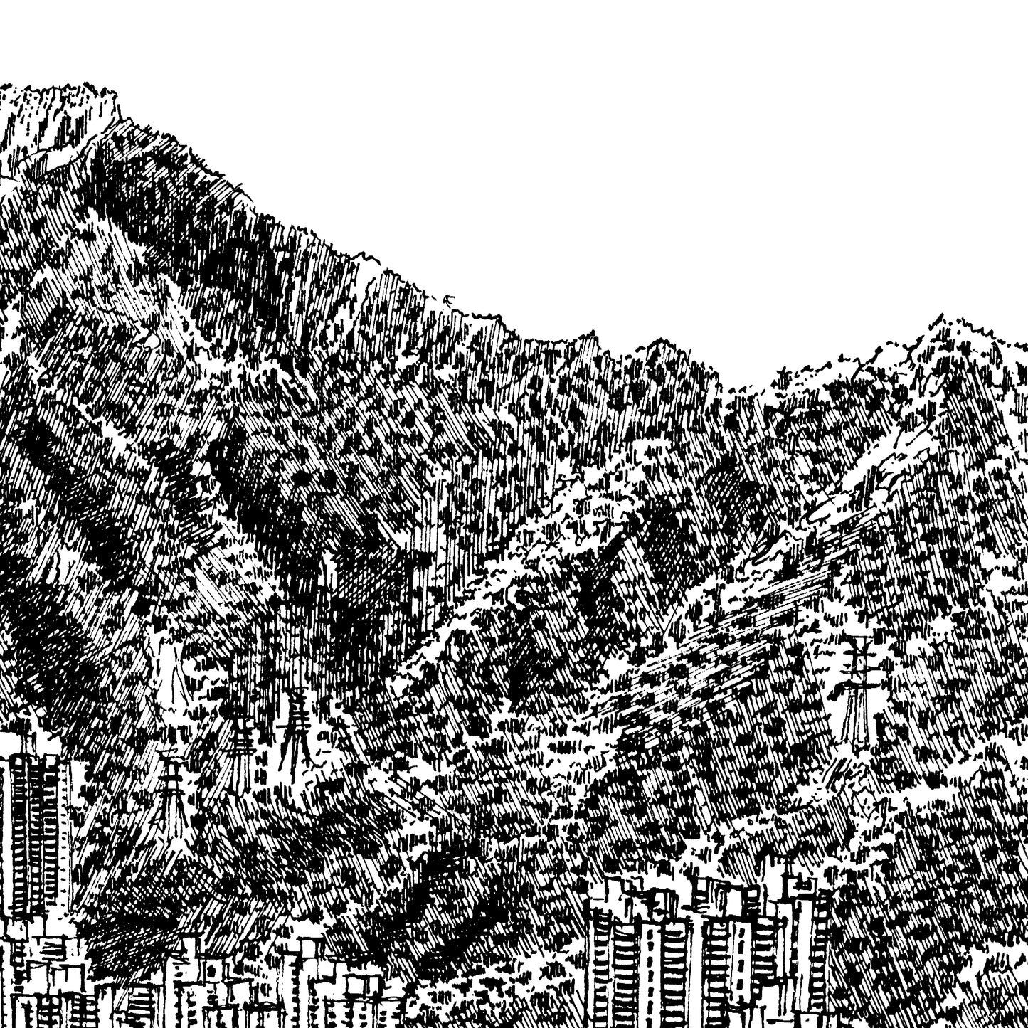 獅子山下俯瞰（原畫）